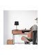 TK Lighting Maja Metal Table Lamp for Socket E27 with Black Shade and Base