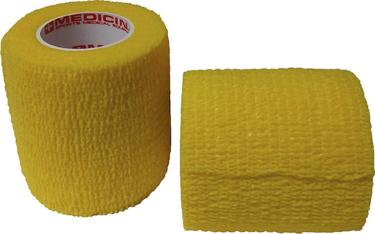 Medicin Elastic Cohesive Bandage 5cm x 4.5m Yellow