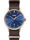 Cluse Aravis Nato Men's Watch 40mm Battery with Brown Leather Strap