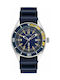 Nautica Urban Surf Watch Battery with Blue Rubber Strap