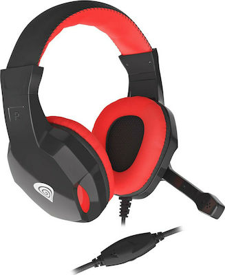 Genesis Argon 100 Über Ohr Gaming-Headset mit Verbindung 3,5mm Rot