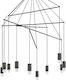 Ideal Lux Pop Pendant Chandelier for Socket E27 Black