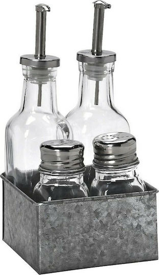 Espiel Öl- & Essigspender-Set mit Salz- und Pfefferstreuer Glas mit Ausgießer 200ml Espiel Öl- & Essigspender-Set mit Salz- und Pfefferstreuer Glas mit Ausgießer 200ml