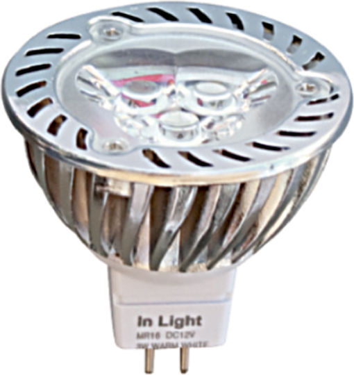 Inlight LED-Lampe 3W und Form MR16 Kühles Weiß 230lm