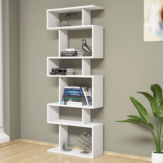 Bookcase Blok White 60x20x157cm