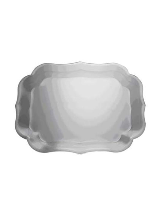 Mario Luca Giusti Gioconda Trasparente Serving Tray Plastic Rectangular Serving Tray 43x33.2cm H.VSS.VG1 1pcs
