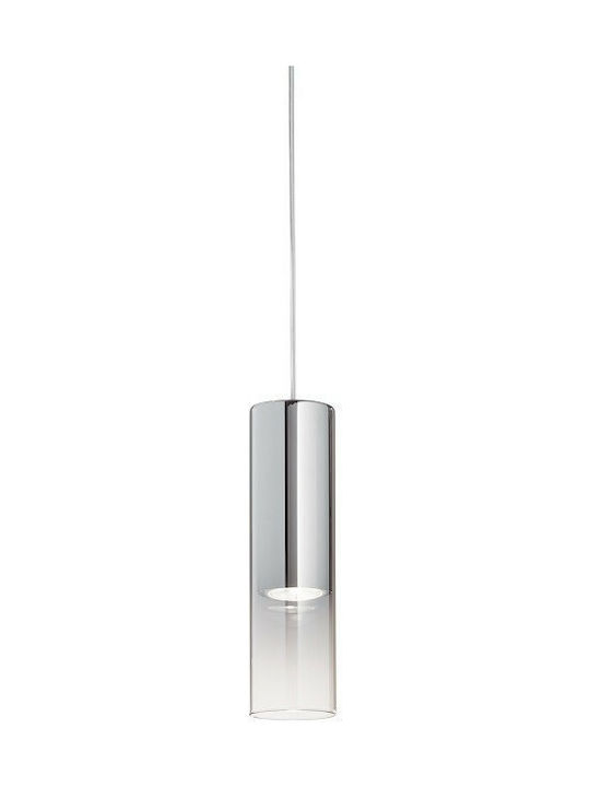 Ideal Lux Look Pendant Light Single-Light for Socket GU10 Silver