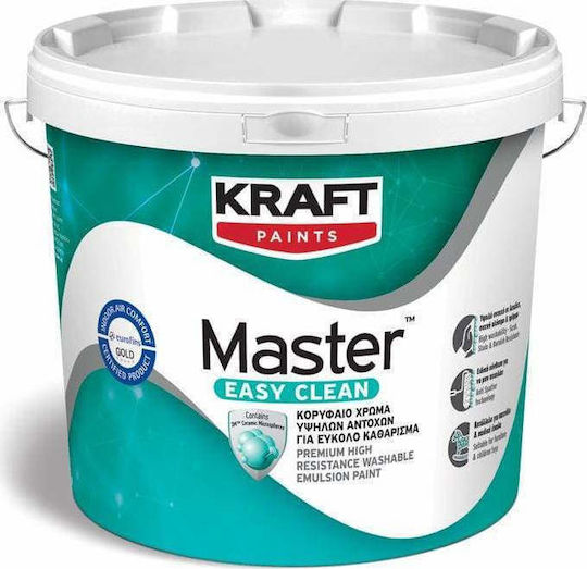 Kraft Master Easy Clean Plastic Paint for Interior Use White 10lt