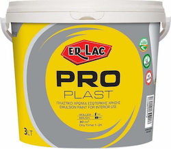 ER-LAC ProPlast Πλαστικό Χρώμα για Εσωτερική Χρήση 3lt