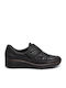 Leather Women's Moccasins in Black Color
