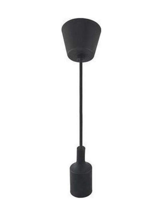 Horoz Electric Volta Pendant Light Single-Light for Socket E27 Black