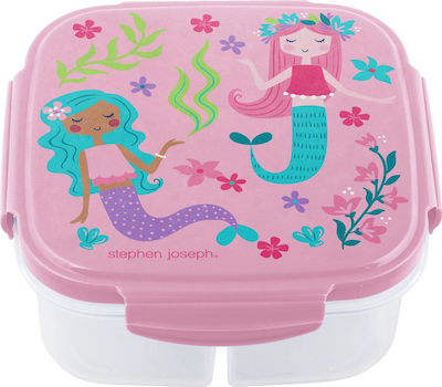 Stephen Joseph Kids Lunch Plastic Box Pink L15xW15xH6cm