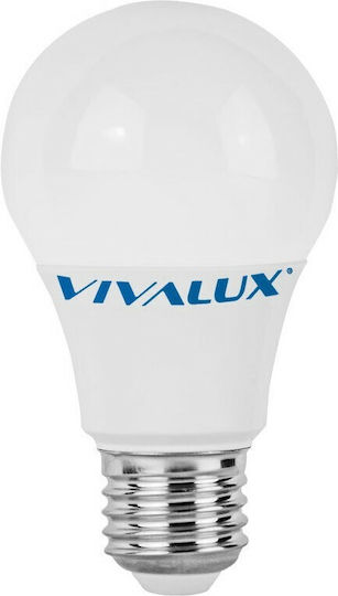 Vivalux Λάμπα LED 10W για Ντουί E27 και Σχήμα A60 Ψυχρό Λευκό 806lm