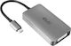 Club3D Μετατροπέας USB-C male σε DVI-I female Ασημί 1τμχ CAC-1510