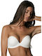 Luna Secret Sense Strapless Bra with Light Padding Underwire Ivory