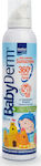 Intermed Αδιάβροχο Βρεφικό Αντηλιακό Spray Babyderm 360 για Πρόσωπο & Σώμα SPF50 200ml