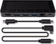 Twelve South StayGo USB-C Докинг станция с HDMI 4K PD Ethernet Черен