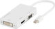 Vivanco Mini DisplayPort Docking Station με HDMI Λευκό (45283)
