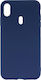 Matt Back Cover Σιλικόνης Navy Μπλε (Galaxy M20)