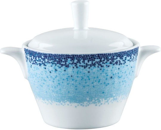 Ιωνία Ζαχαριέρα Πορσελάνης Apeiron Blue 350ml Ζαχαριέρα Σερβιρίσματος από Πορσελάνη Μπλε