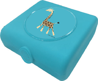 Carl Oscar Kids Lunch Plastic Box Turquoise L14.5xW13.8xH5.3cm