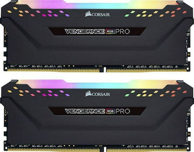 Corsair Vengeance RGB Pro 16GB DDR4 RAM με 2 Modules (2x8GB) και Ταχύτητα 3600 για Desktop