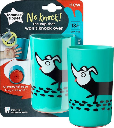 Tommee Tippee Παιδικό Ποτηράκι "No Knock" από Πλαστικό Πράσινο 300ml για 18m+