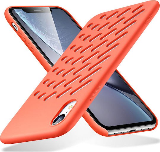 ESR Yippee Color Crocs Umschlag Rückseite Silikon Koralle (iPhone XR)