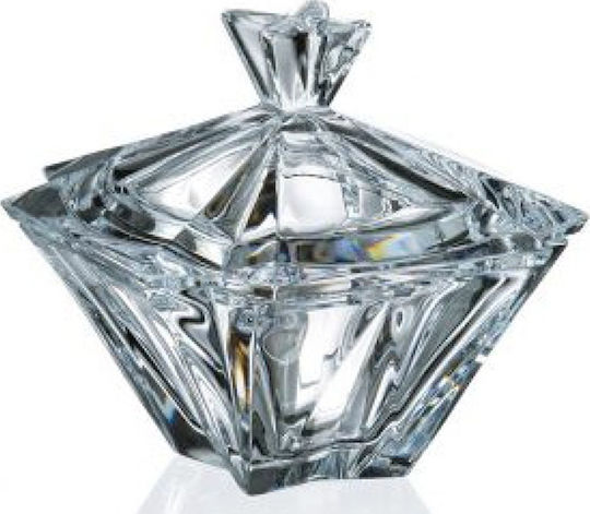 Bohemia Φοντανιέρα Kristall Neptune mit Deckel 19cm Transparent