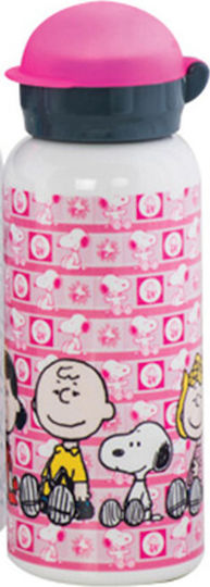 Polo Snoopy Неръждаема Стомана Детска Бутилка За Вода Фуксия 450ml