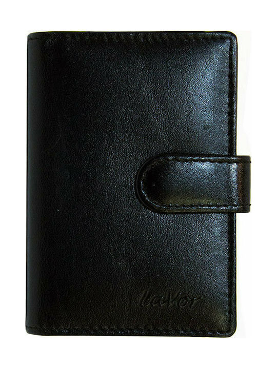 Lavor 1-3267 Men's Leather Card Wallet Black