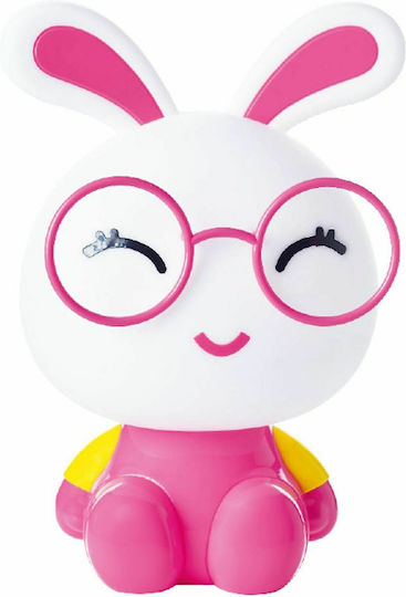 Aca Kids Decorative Lamp Bunny Pink 22x16x32εκ.