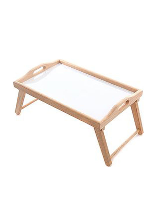 Rectangle Bed tray Wooden In White Colour 56x36x3cm 1pcs