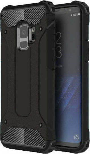 Hurtel Tough Armor Back Cover Plastic Black (Galaxy S9)