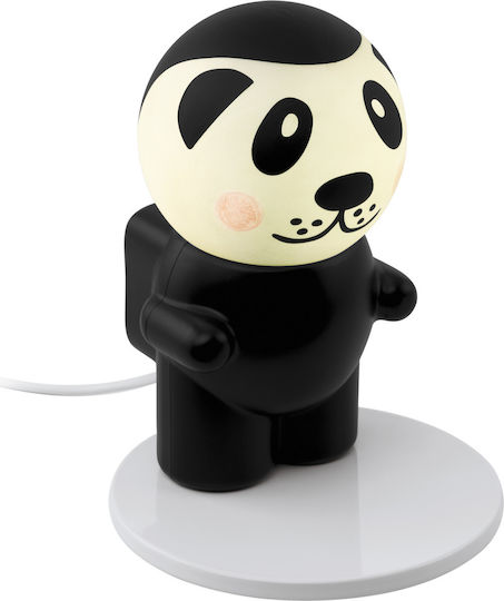 Eglo Led Kids Decorative Lamp Fu Pan Black 15x15x19εκ.