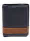 Leather Men's Wallet Classic with RFID Navy Blue