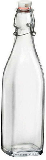 Bormioli Rocco Swing Μπουκάλι Νερού Γυάλινο με Κλιπ Διάφανο 250ml
