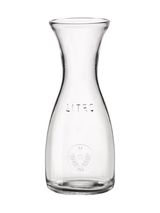 Bormioli Rocco Glass Carafe Misura Glass Decanter 26.2cm 1000ml 6pcs