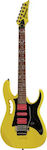 Ibanez JEMJRSP Steve Vai Signature Ηλεκτρική Κιθάρα 6 Χορδών με Ταστιέρα Jatoba και Σχήμα ST Style σε Κίτρινο Χρώμα