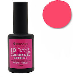Bioshev Professional 10 Days Color Gel Effect Gloss Βερνίκι Νυχιών Μακράς Διαρκείας Φούξια 202 11ml