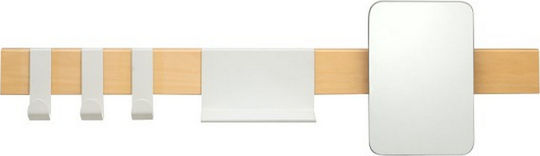 Sealskin Brix Άγκιστρο Μπάνιου 4 Θέσεων με Βίδες ​35x10cm Καφέ