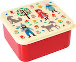 Rex London Kids Lunch Plastic Box Red L15xW13.5xH7cm