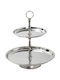 Espiel Inox Dessert Tower Stand with 2 Tiers Silver Ø38cmxY43cm