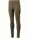 Kinder Leggings Sport Lang Khaki
