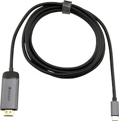 Verbatim HDMI 1.3 Kabel HDMI-Stecker - USB-C-Stecker 1.5m Schwarz