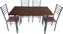 Dining Room Furniture Set Alpine Aster 5pcs 120x68cm