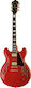 Ibanez AS93FM Electric Guitar ES with HH Pickup Configuration Transparent Cherry Red