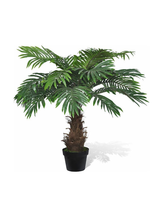 vidaXL Plantă Artificială în Ghiveci Palmier Green 80cm 1buc