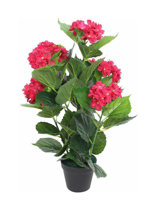 vidaXL Plantă Artificială în Ghiveci Red 60cm 1buc