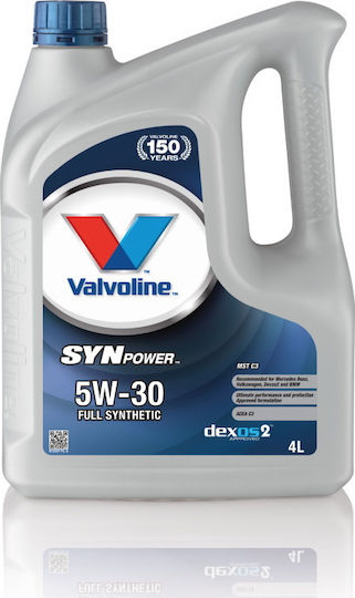 Valvoline Synpower MST Λάδι Αυτοκινήτου 5W-30 4lt